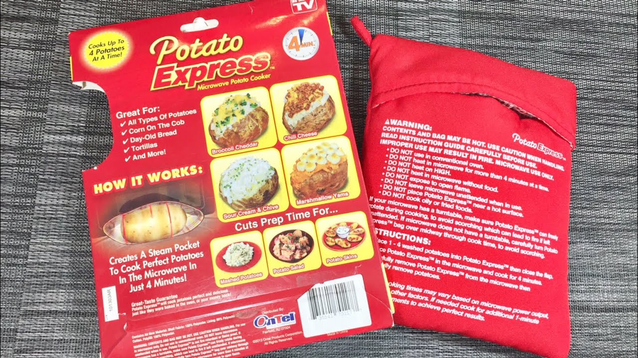 Microwave Potato bakeng Bag for Perfect Baked Potatoes - Kitchen Accessory